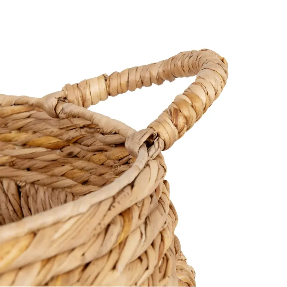 Illustration numéro 2 du produit Panier de rangement en jacinthe d'eau beige