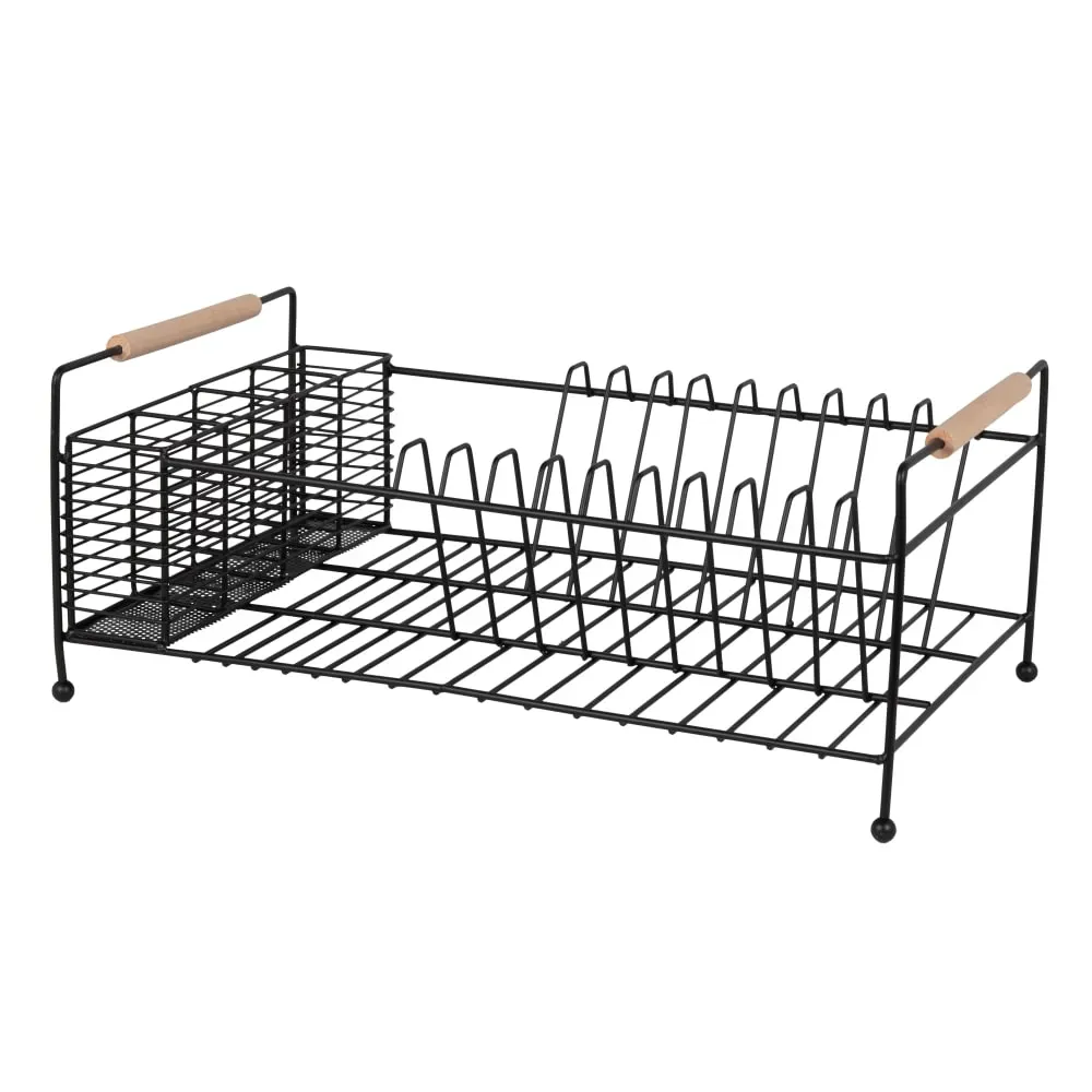 Illustration numéro 2 du produit Egouttoir en métal noir