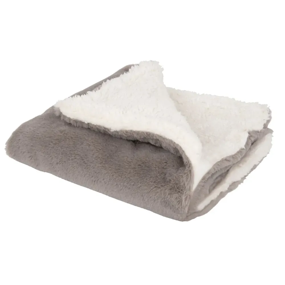 Illustration numéro 2 du produit Plaid chat gris 60x60