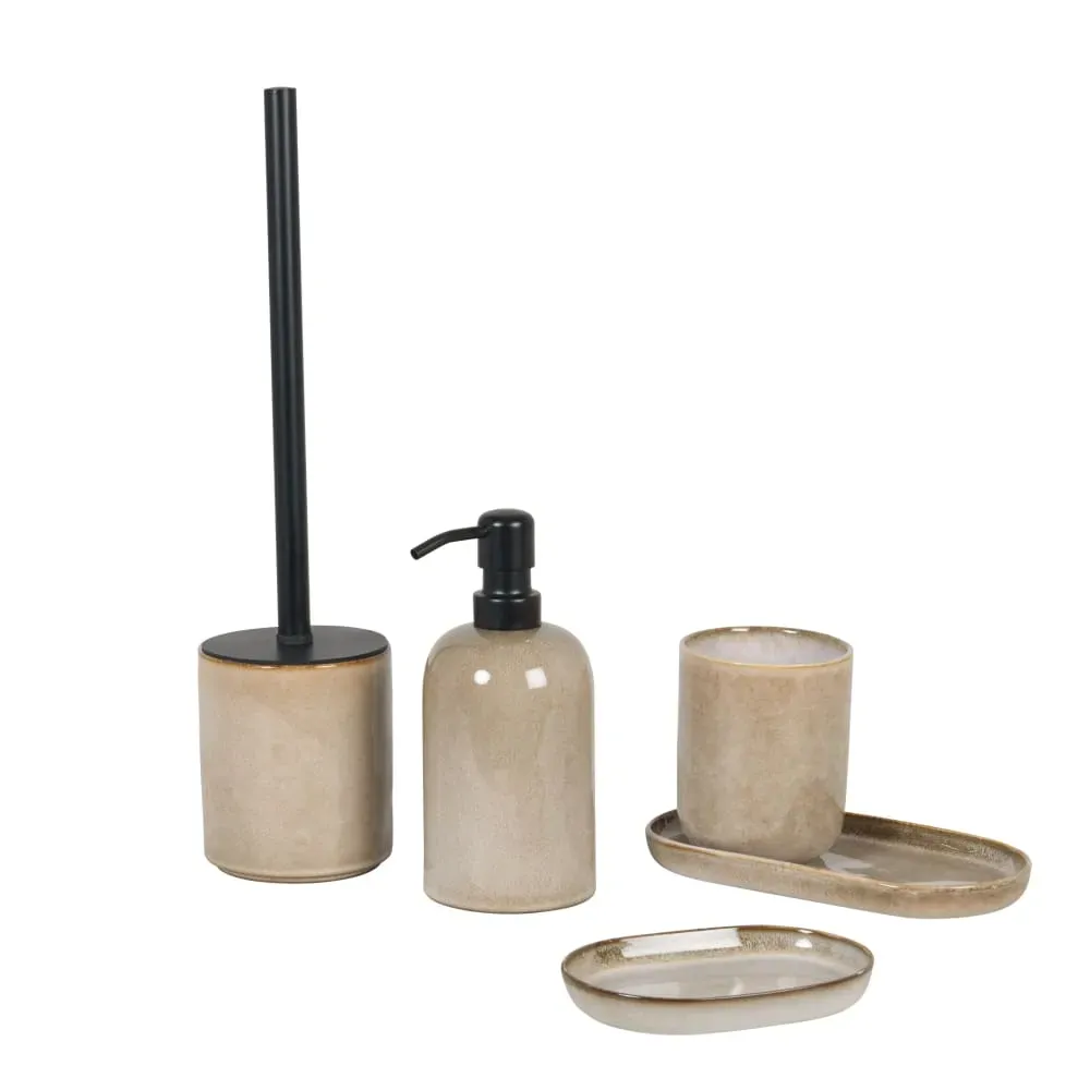 Illustration numéro 2 du produit Distributeur de savon en grès grège