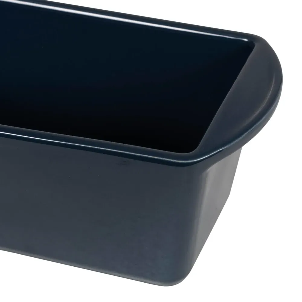 Illustration numéro 2 du produit Plat à cake en grès bleu L27