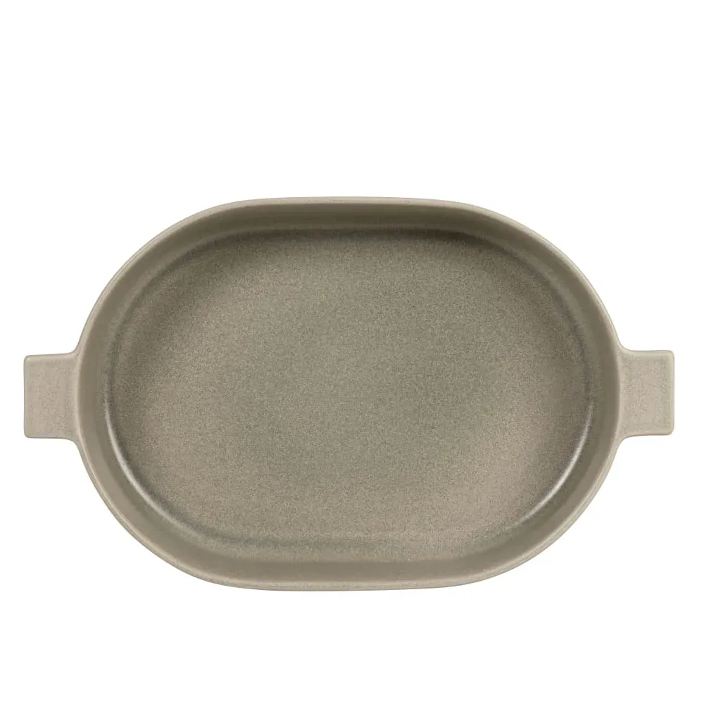 Illustration numéro 2 du produit Plat à gratin en grès vert L36