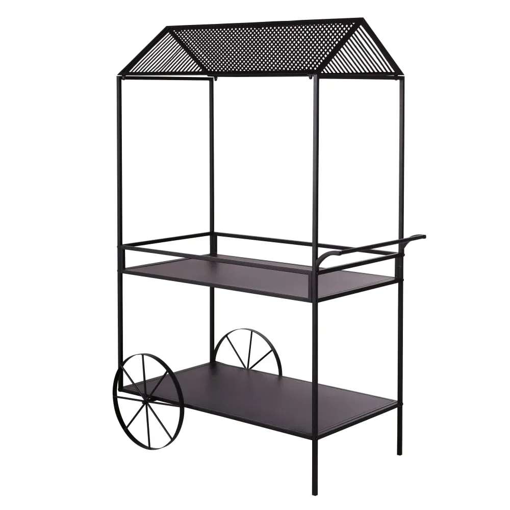 Illustration numéro 2 du produit Chariot en acier noir