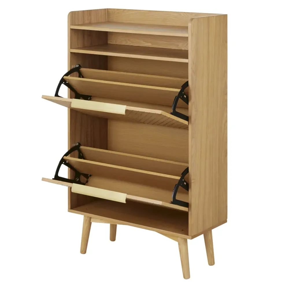 Illustration numéro 2 du produit Meuble à chaussures vintage 2 casiers