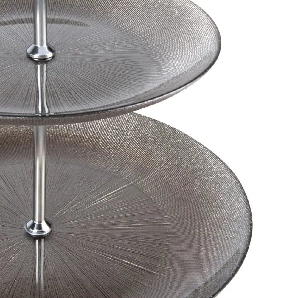 Illustration numéro 2 du produit Serviteur en verre gris