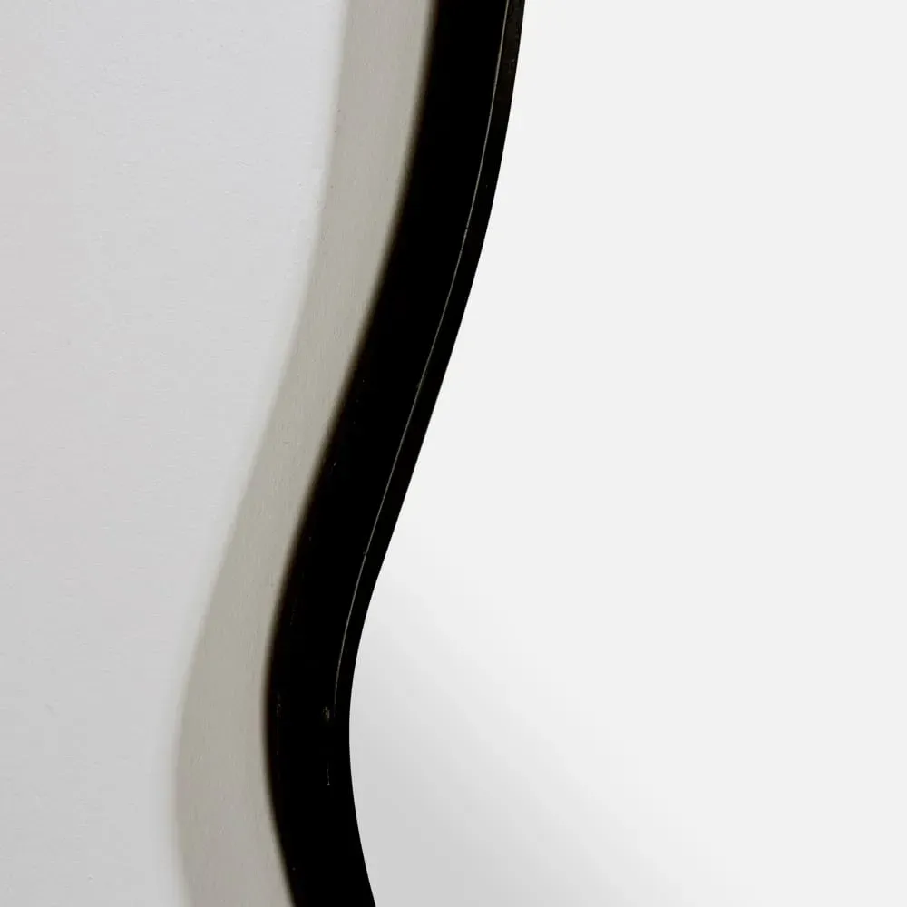 Illustration numéro 2 du produit Miroir organique en fonte noire 45x100