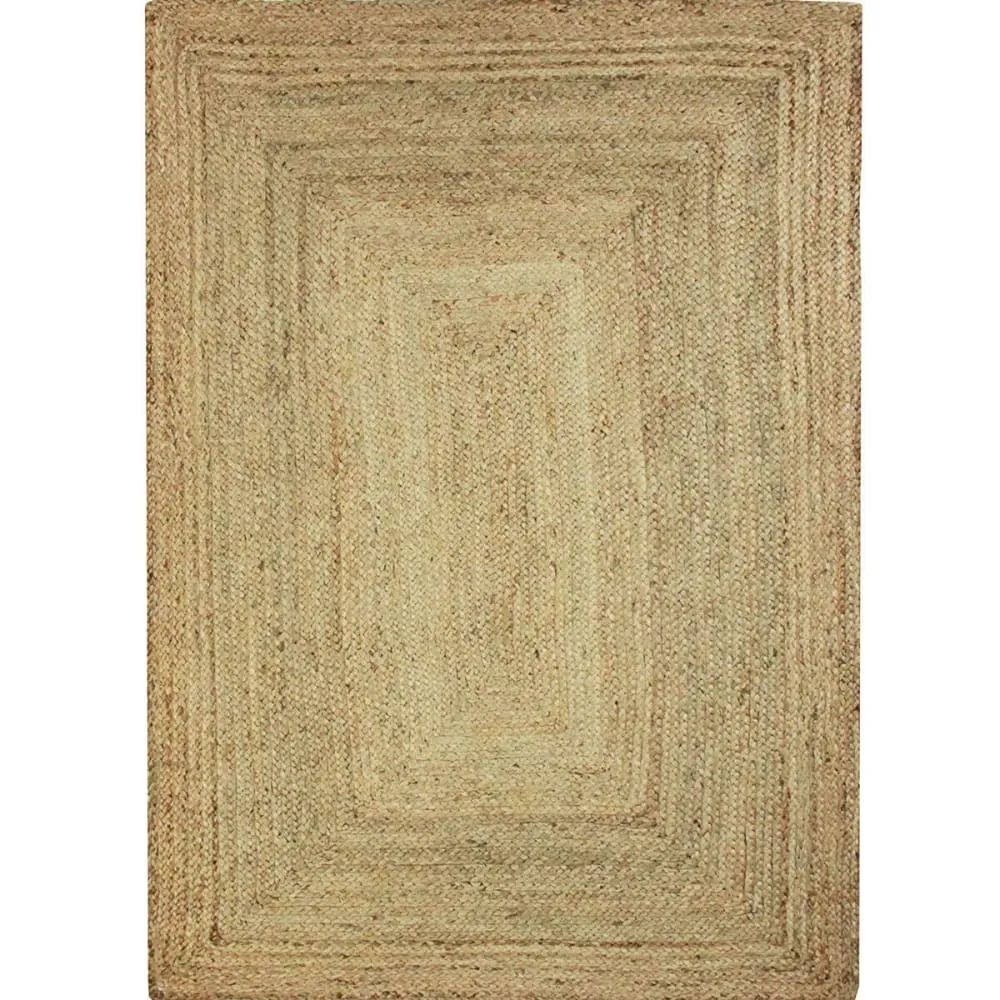 Illustration numéro 2 du produit Tapis en jute tressé naturel artisanal 120x170