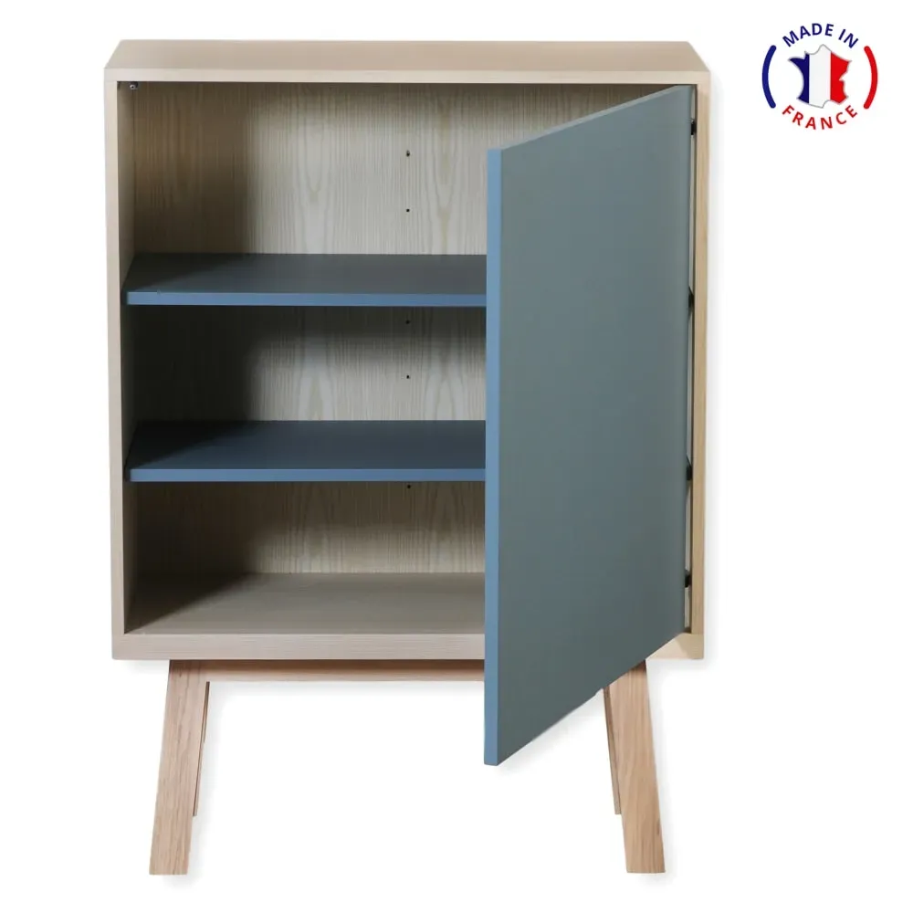 Illustration numéro 2 du produit Armoire 1 porte de 90 cm de large, en frêne