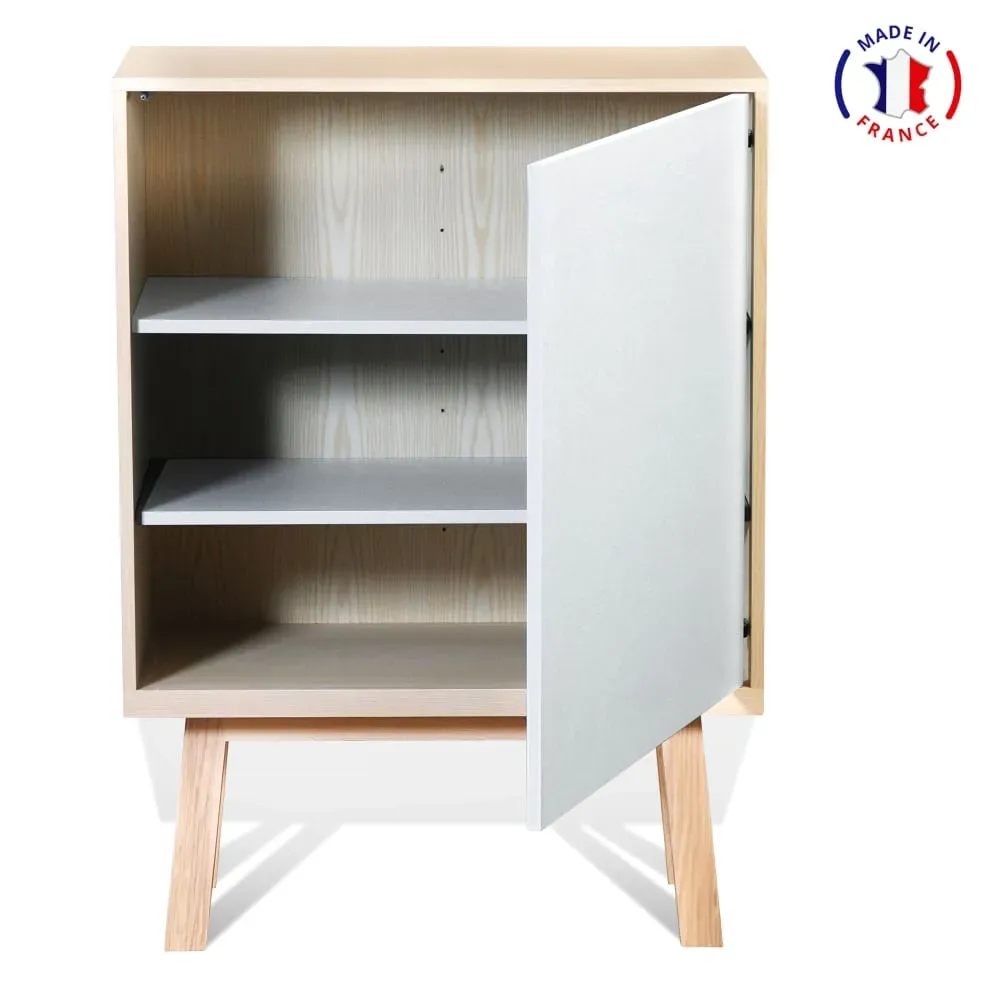 Illustration numéro 2 du produit Armoire 1 porte de 90 cm de large, en frêne