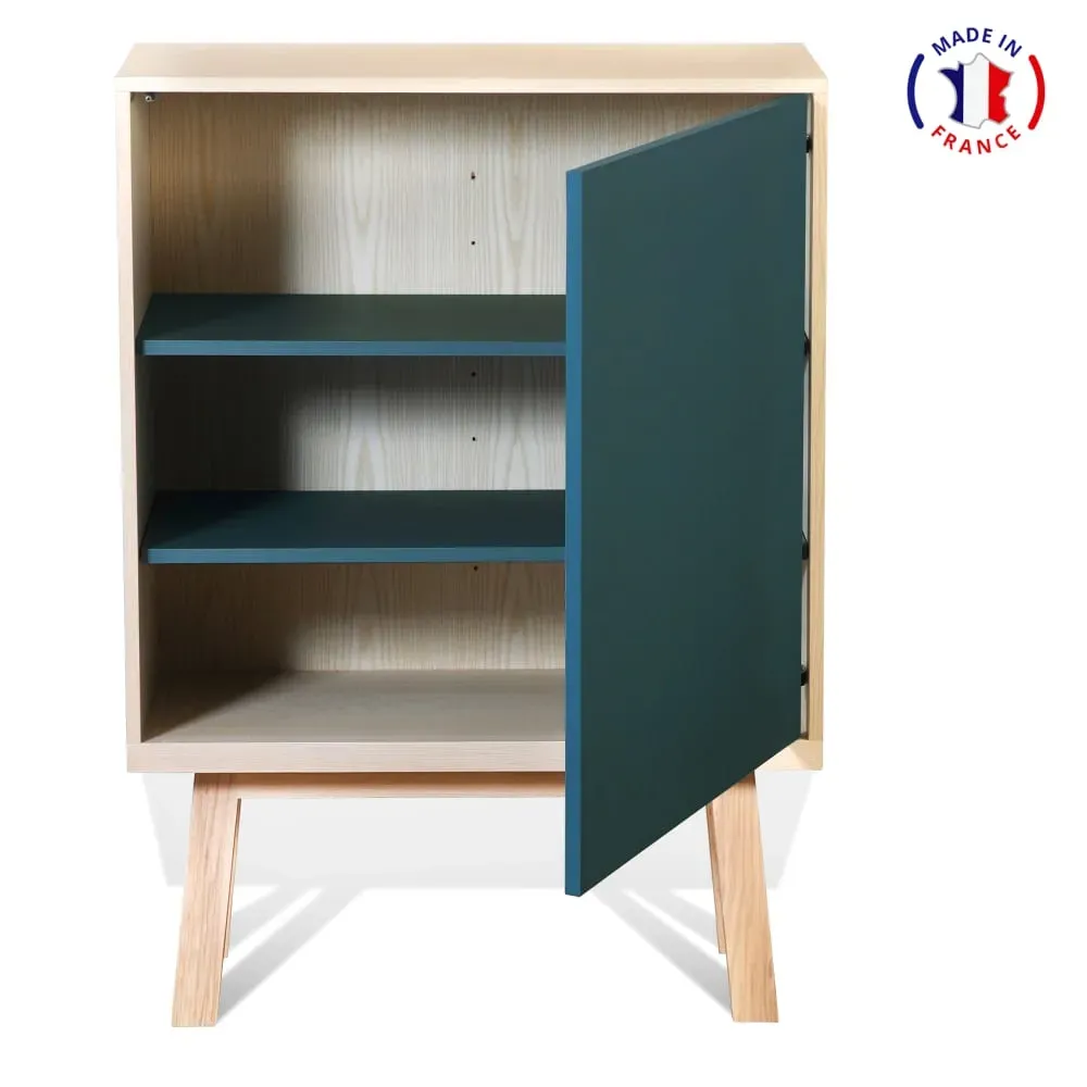 Illustration numéro 2 du produit Armoire 1 porte de 90 cm de large, en frêne