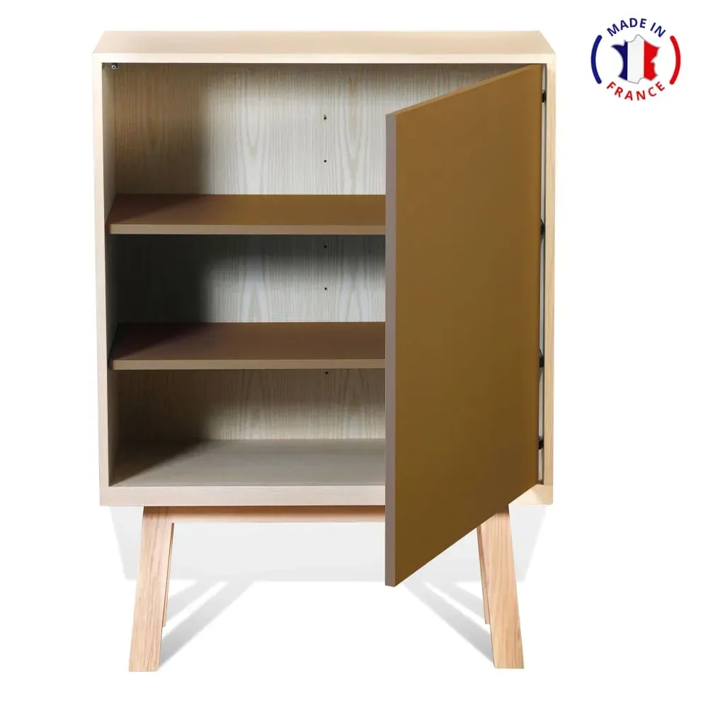 Illustration numéro 2 du produit Armoire 1 porte de 90 cm de large, en frêne