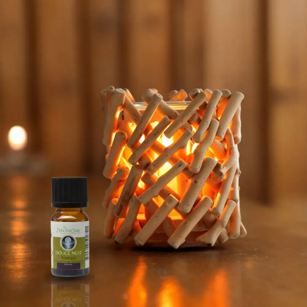 Illustration numéro 2 du produit Diffuseur par chaleur douce en verre et bois Calorya n°7