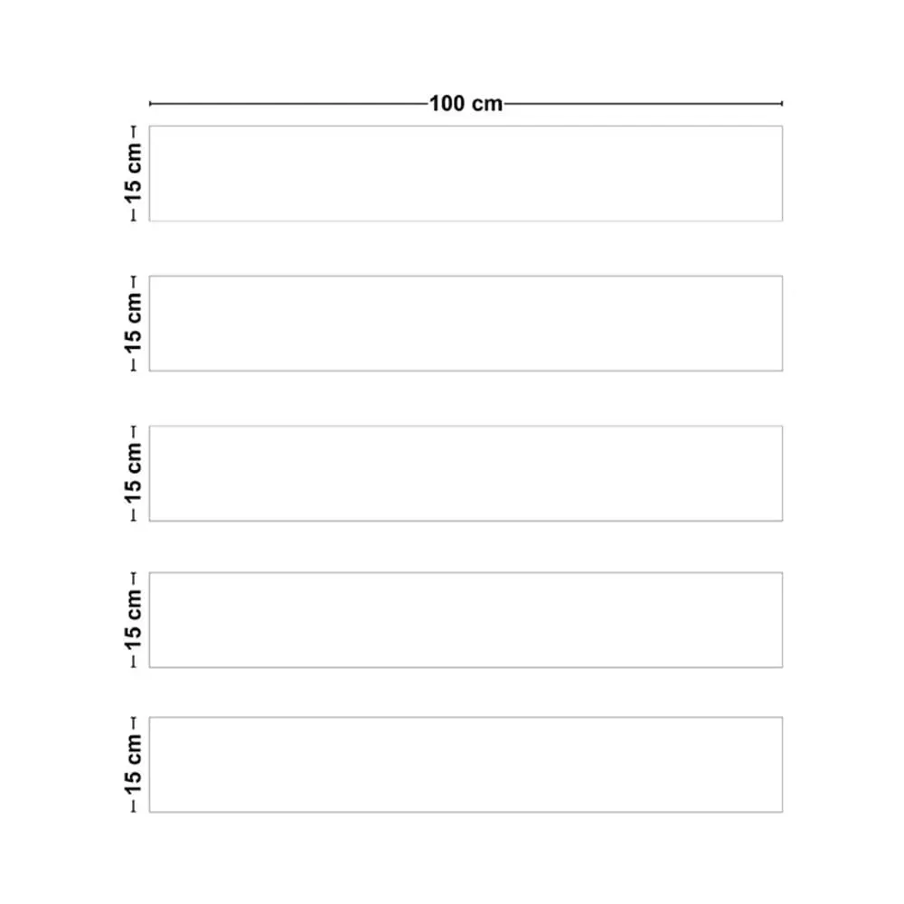 Illustration numéro 2 du produit Lot de 5 contremarches adhésives PVC - Blanc - 15xLot de 100 cm