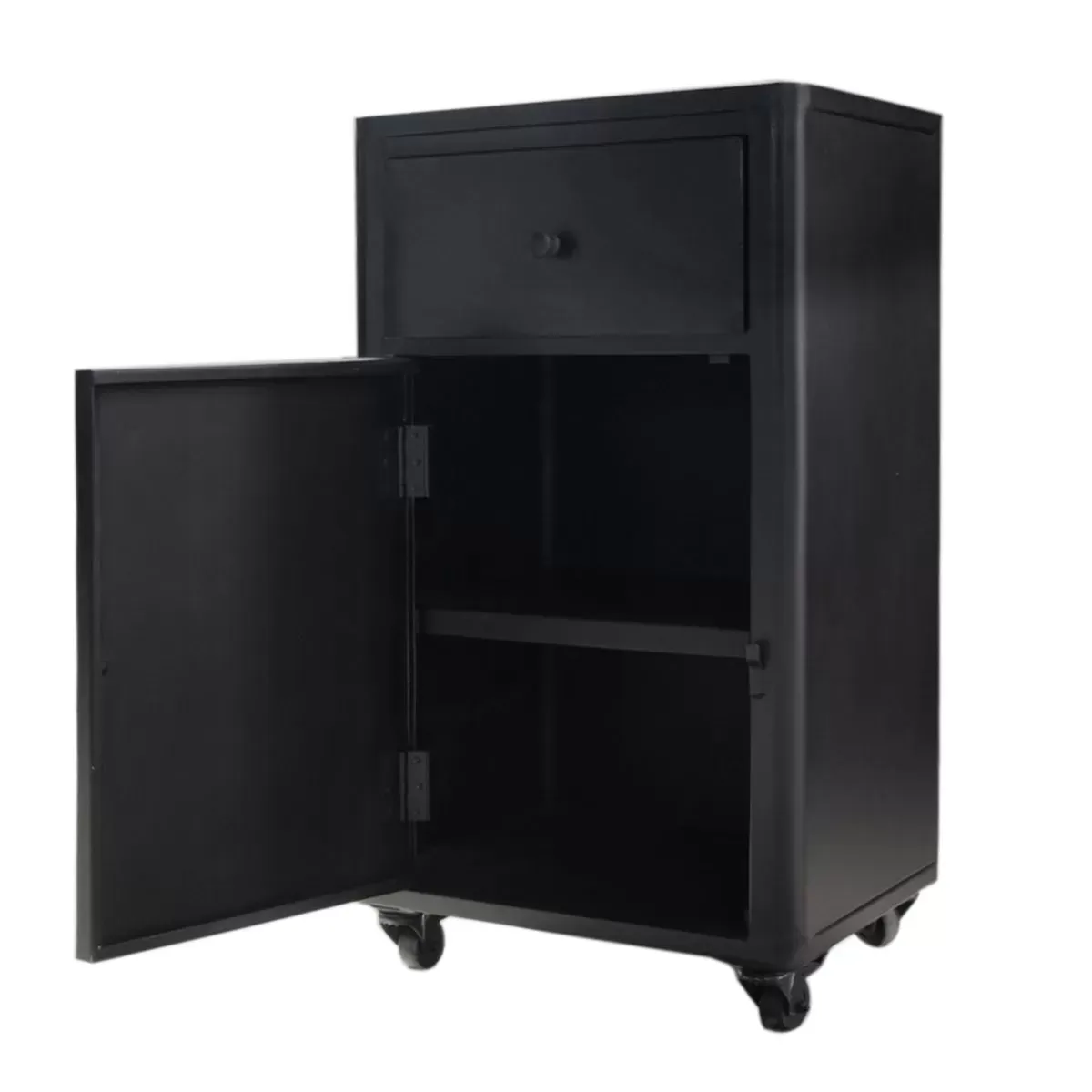 Illustration numéro 2 du produit Petit buffet en métal 1 porte 1 tiroir