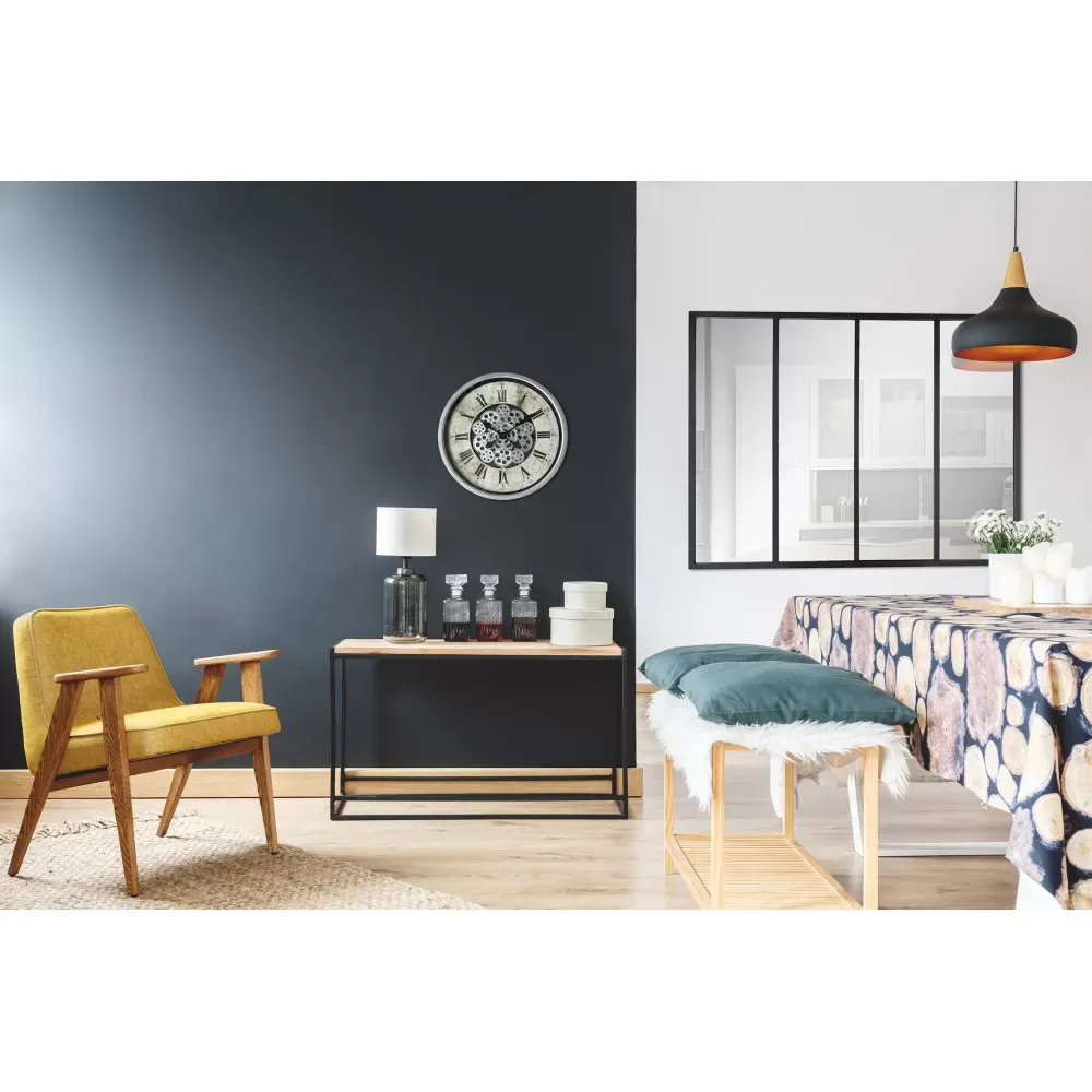 Illustration numéro 2 du produit Miroir atelier verrière 90x120 - Noir