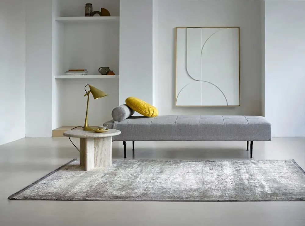 Illustration numéro 2 du produit Tapis tissé fin Vintage beige gris pour salon, chambre 340x240