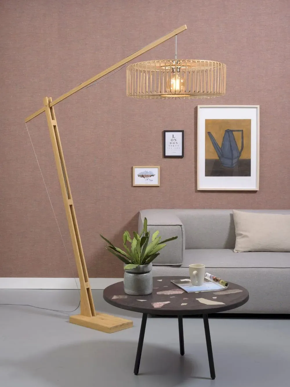 Illustration numéro 2 du produit Lampadaire bambou H207cm
