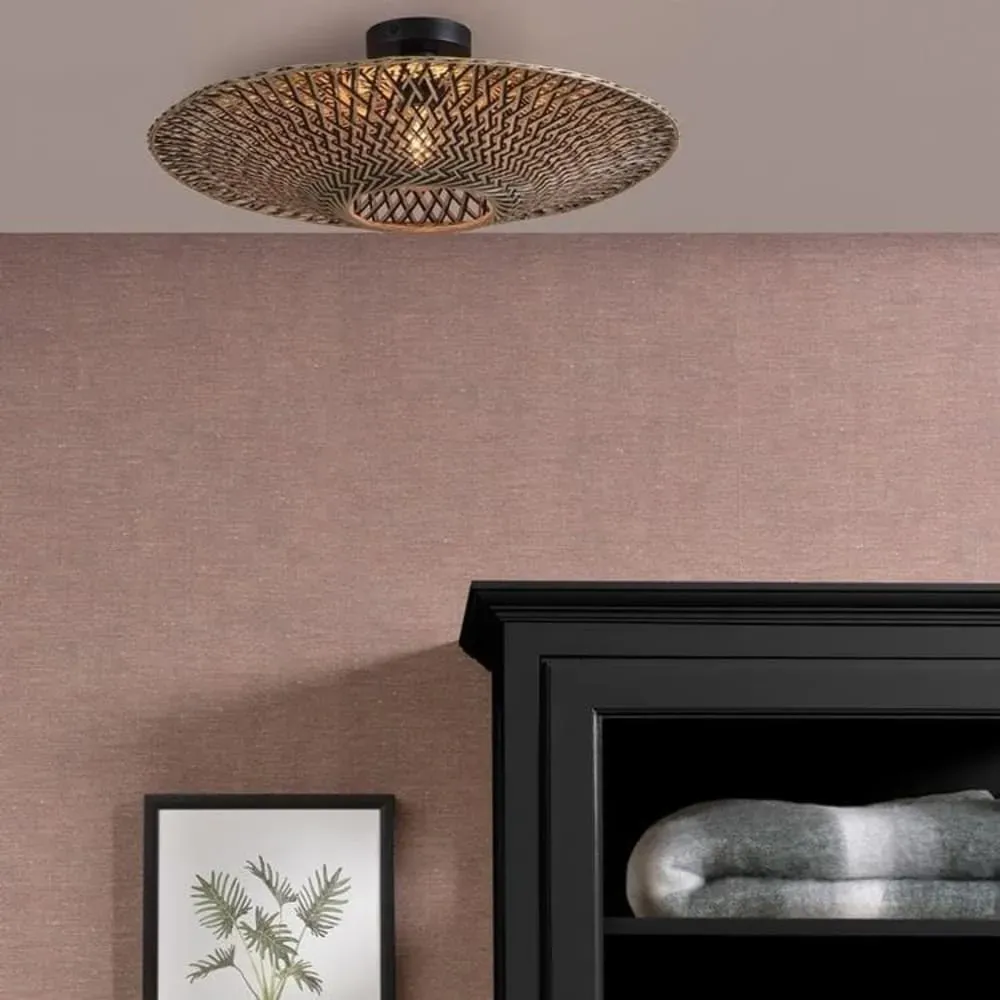 Illustration numéro 2 du produit Plafonnier en bambou D60