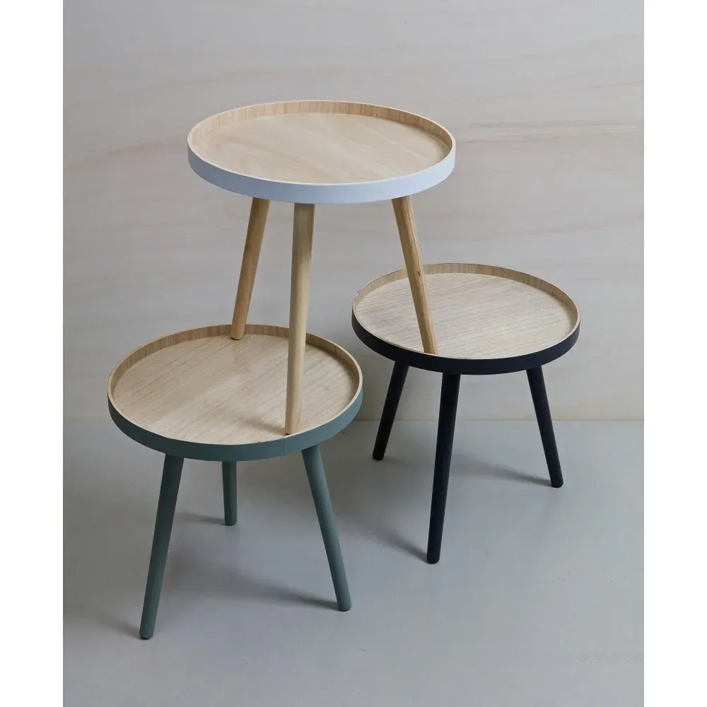 Illustration numéro 2 du produit Table d'appoint Rond MDF en Bois de Frêne