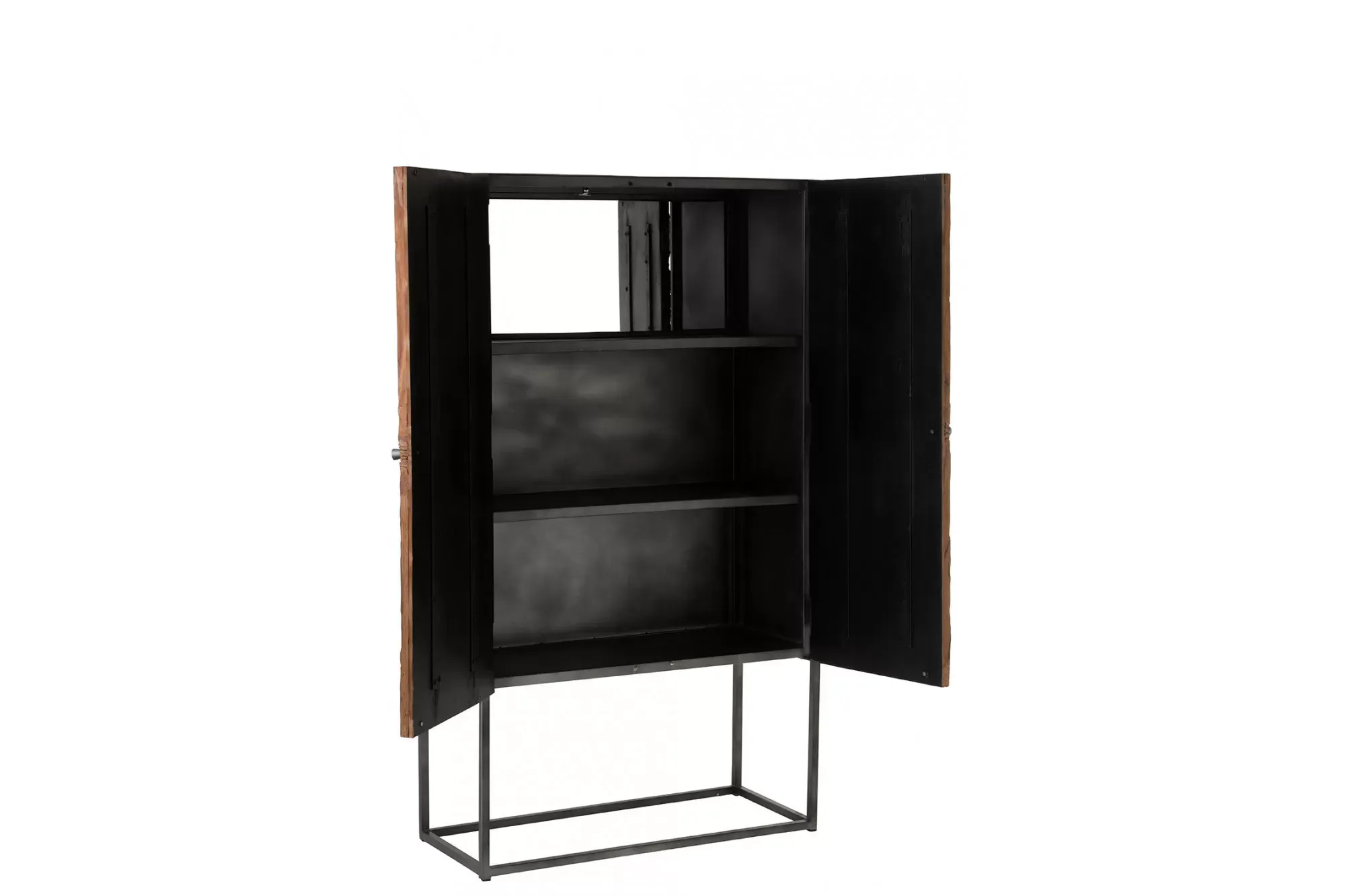 Illustration numéro 2 du produit Armoire bar en bois et pieds métal