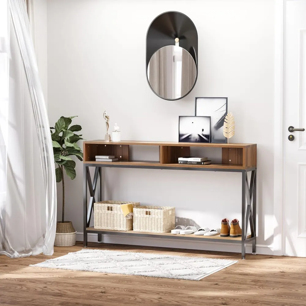 Illustration numéro 2 du produit Table console industriel structure métallique