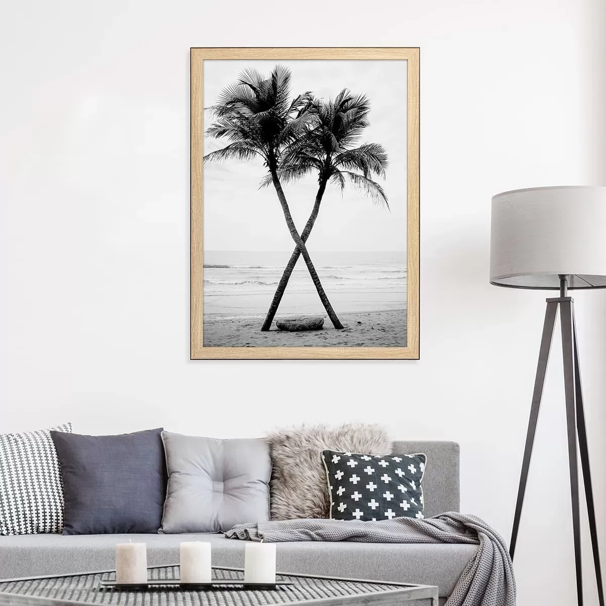 Illustration numéro 2 du produit Cadre photo Newton bois noir 50x70 cm résine recyclée