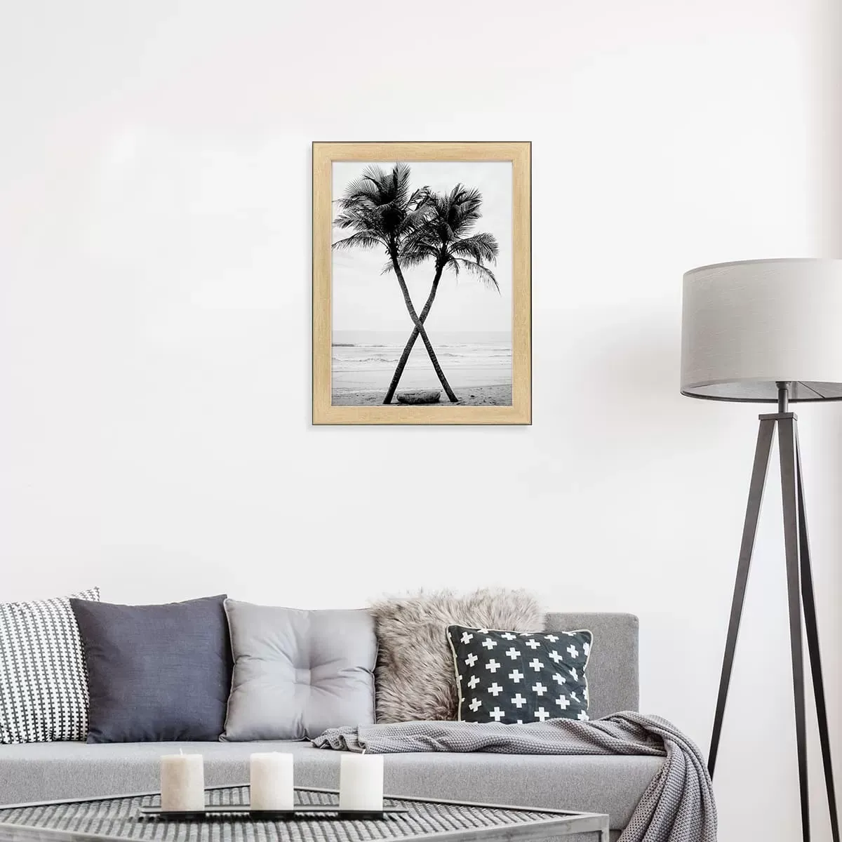 Illustration numéro 2 du produit Cadre photo Newton bois noir 30x40 cm résine recyclée