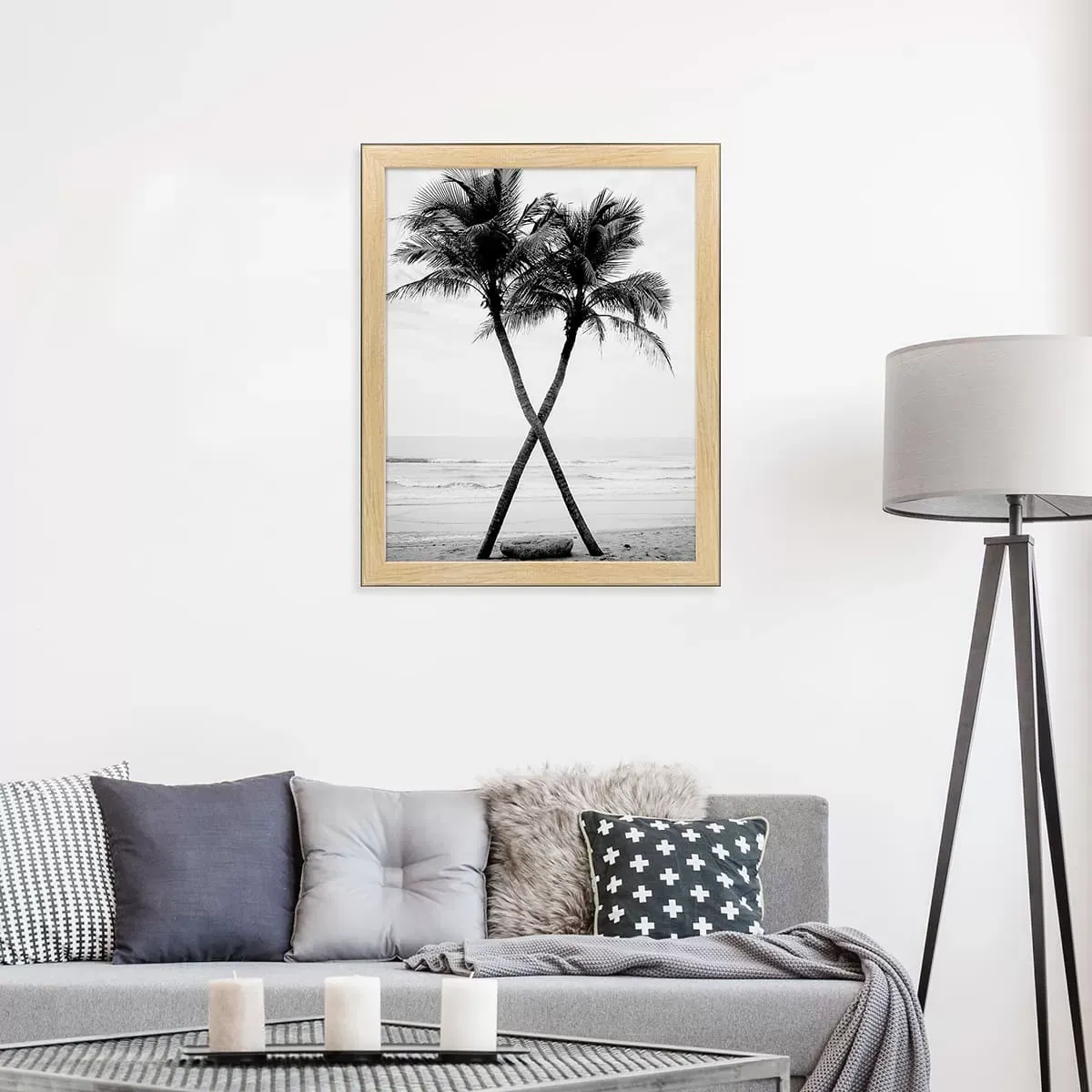 Illustration numéro 2 du produit Cadre photo Newton bois noir 40x50 cm résine recyclée