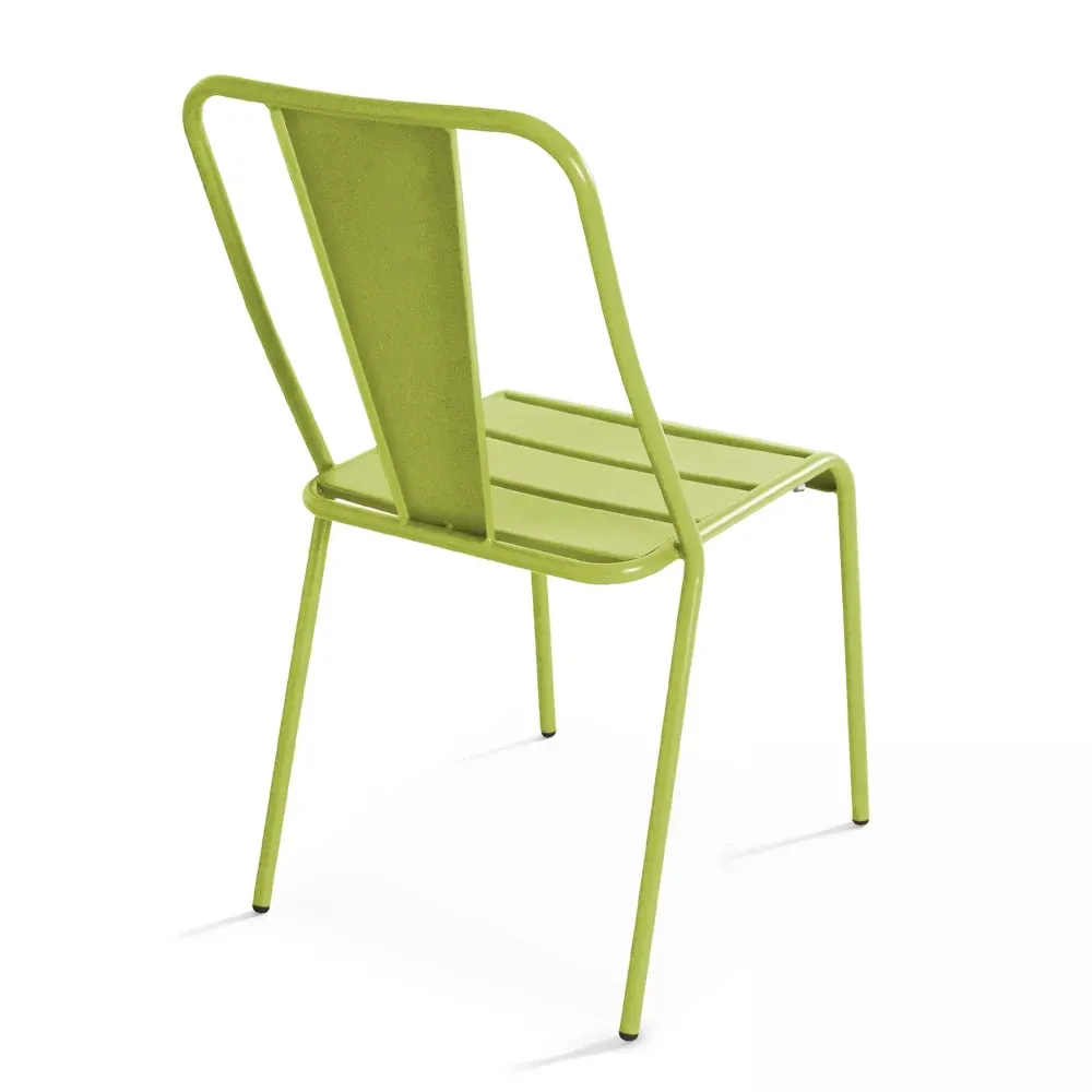 Illustration numéro 2 du produit Chaise de jardin en métal vert
