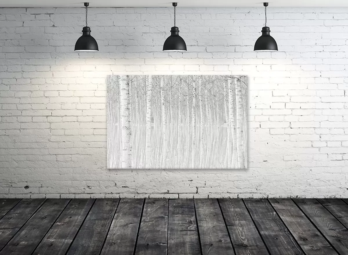 Illustration numéro 2 du produit Tableau nature perspective trees toile imprimée 120x80 cm