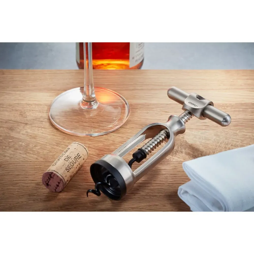 Illustration numéro 2 du produit Tire-bouchon à cloche en métal argent