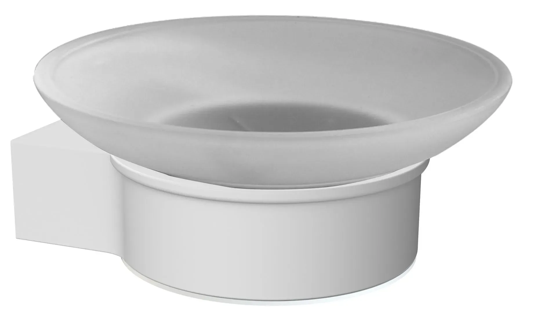 Illustration numéro 2 du produit Porte-savon en aluminium laqué à fixer