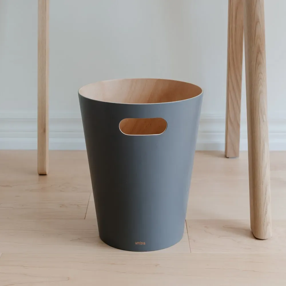 Illustration numéro 2 du produit Corbeille bois 7.5L anthracite