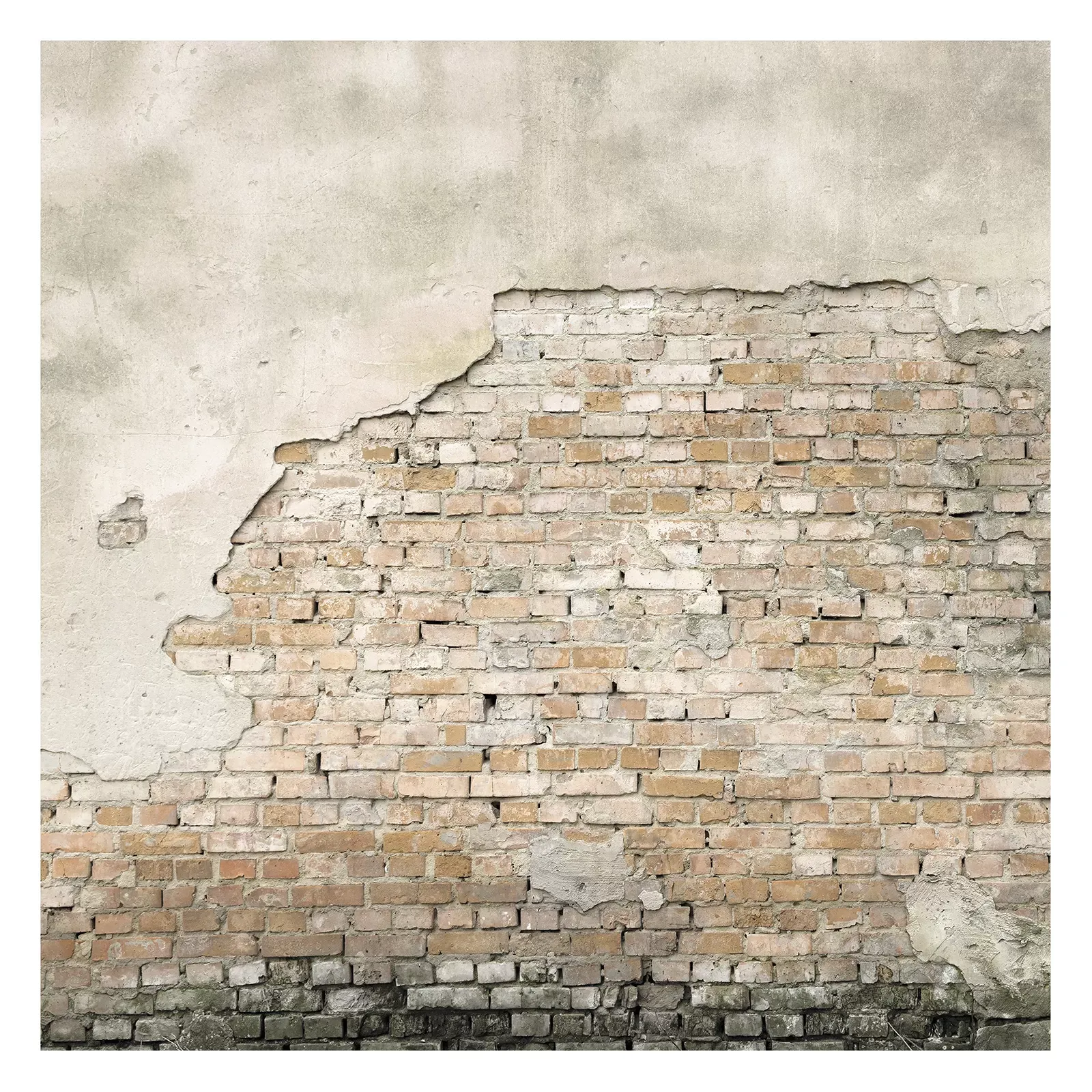 Illustration numéro 2 du produit Papier peint panoramique intissé Dublin pierres gris ocre 300x300cm