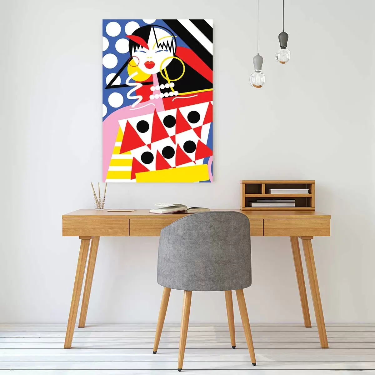 Illustration numéro 2 du produit Tableau la vie trépidente d'une femme! impression sur alu 40x60 cm