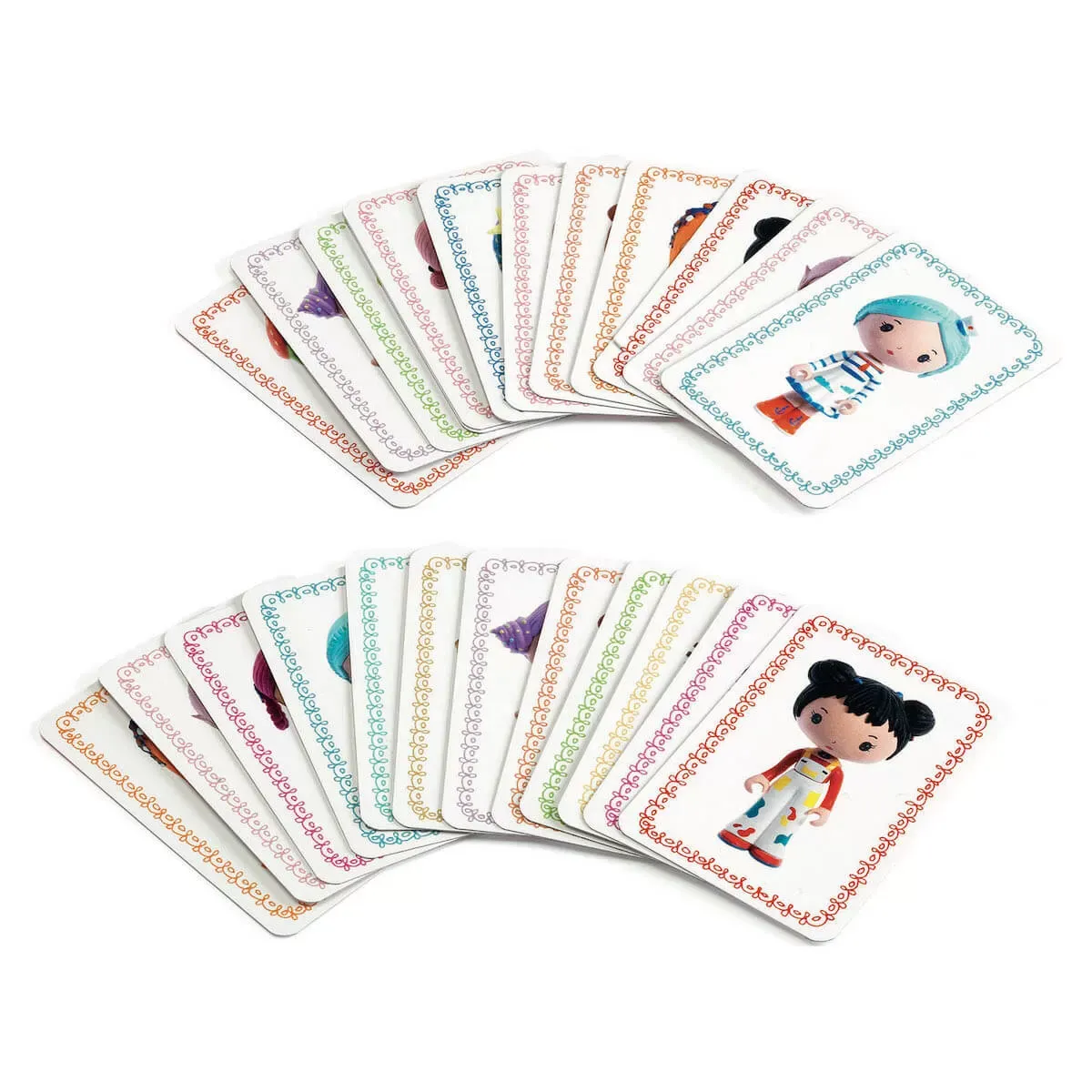 Illustration numéro 2 du produit Jeu de cartes mini mistigri matching pairs monde imaginaire