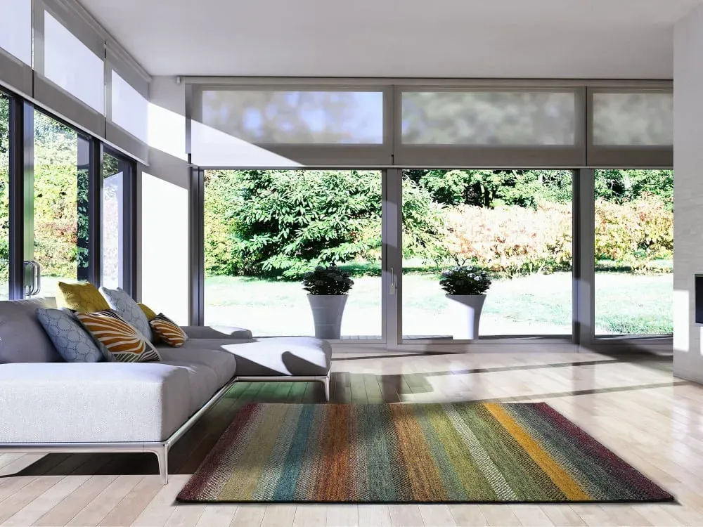 Illustration numéro 2 du produit Tapis abstrait multicolore 120x170 cm