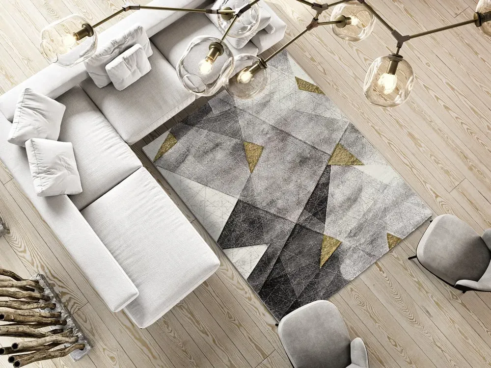 Illustration numéro 2 du produit Tapis moderne gris 160x230 cm