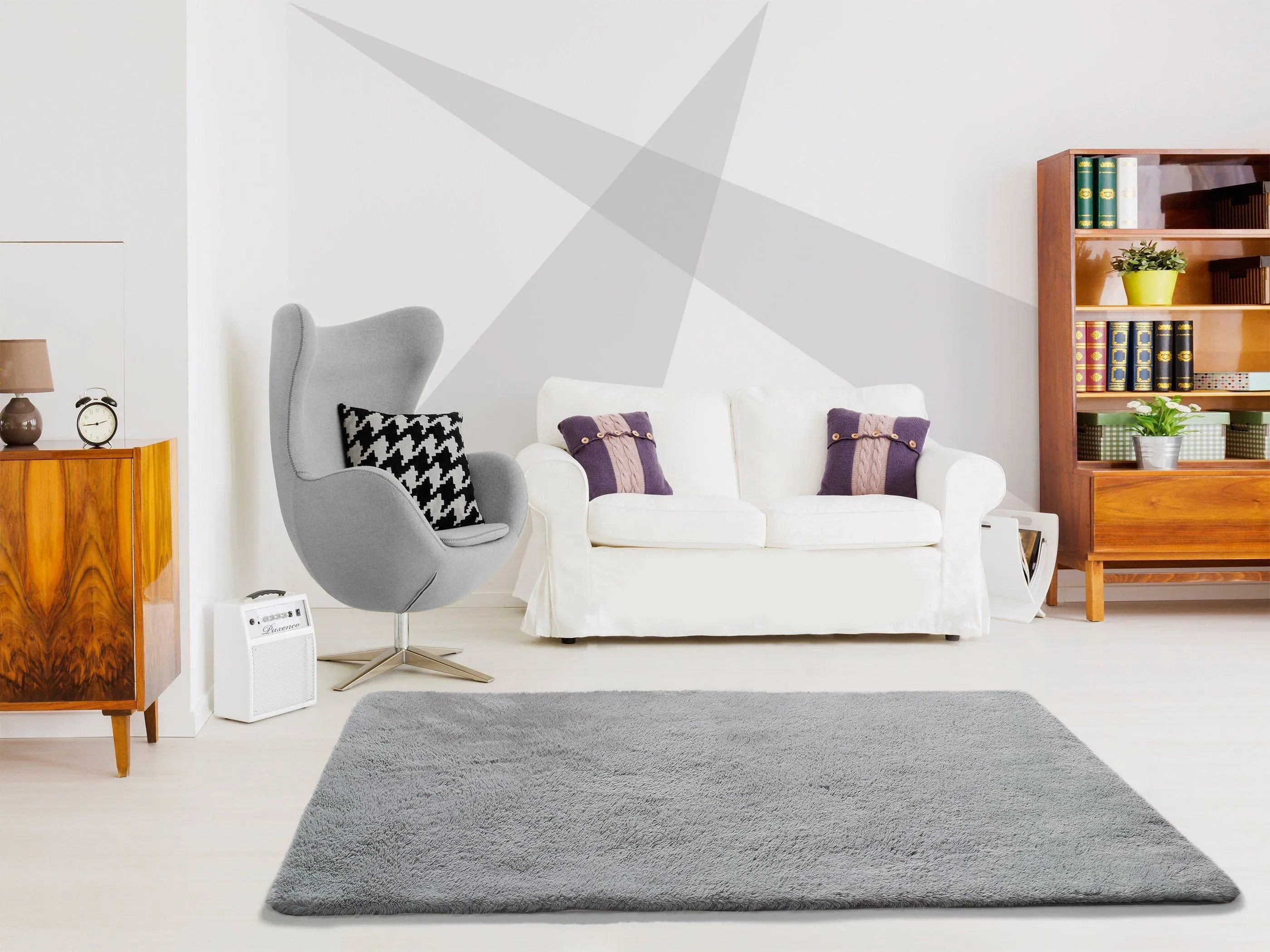 Illustration numéro 2 du produit Tapis gris clair, 160x230 cm