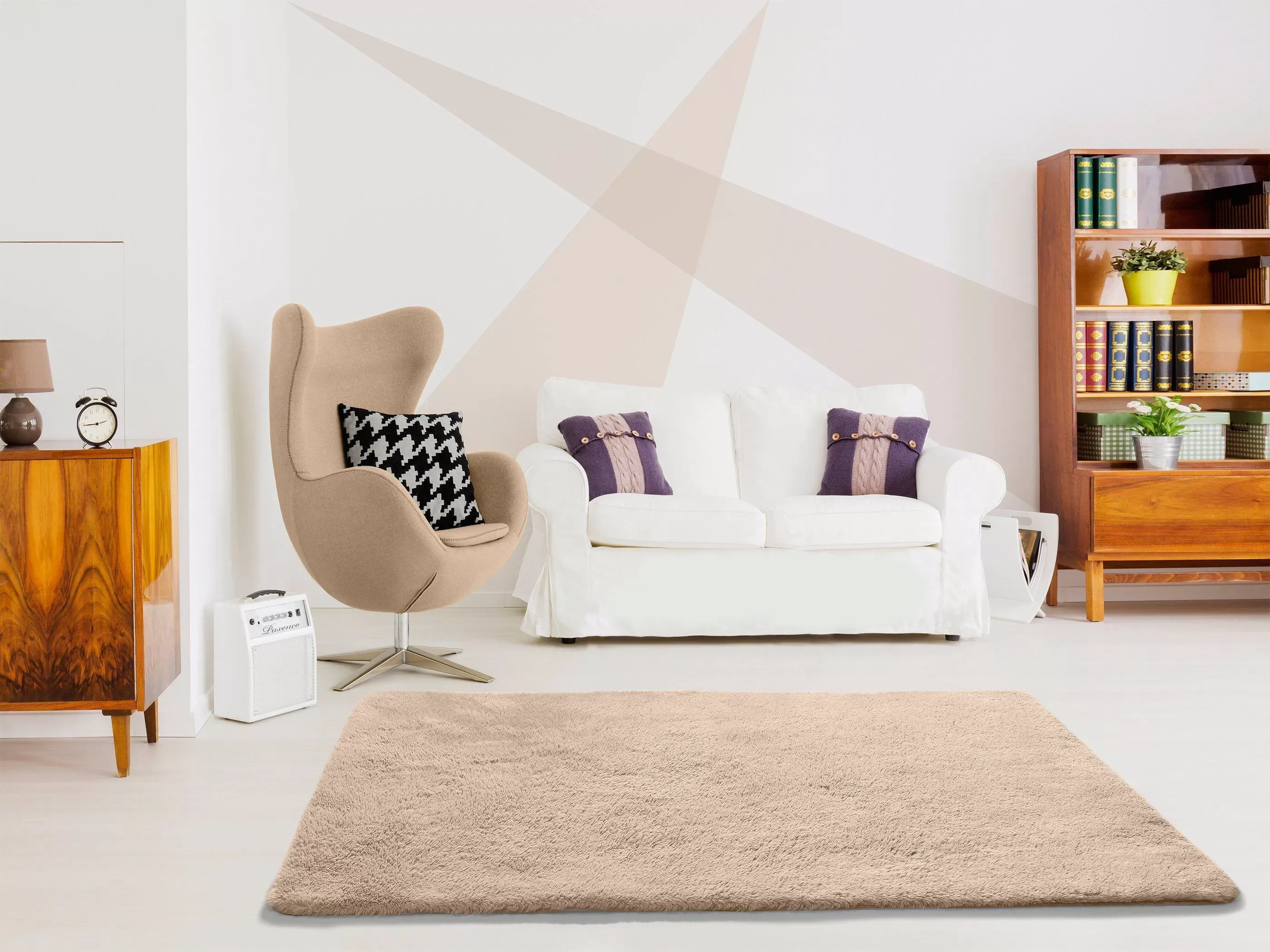 Illustration numéro 2 du produit Tapis beige, 160x230 cm