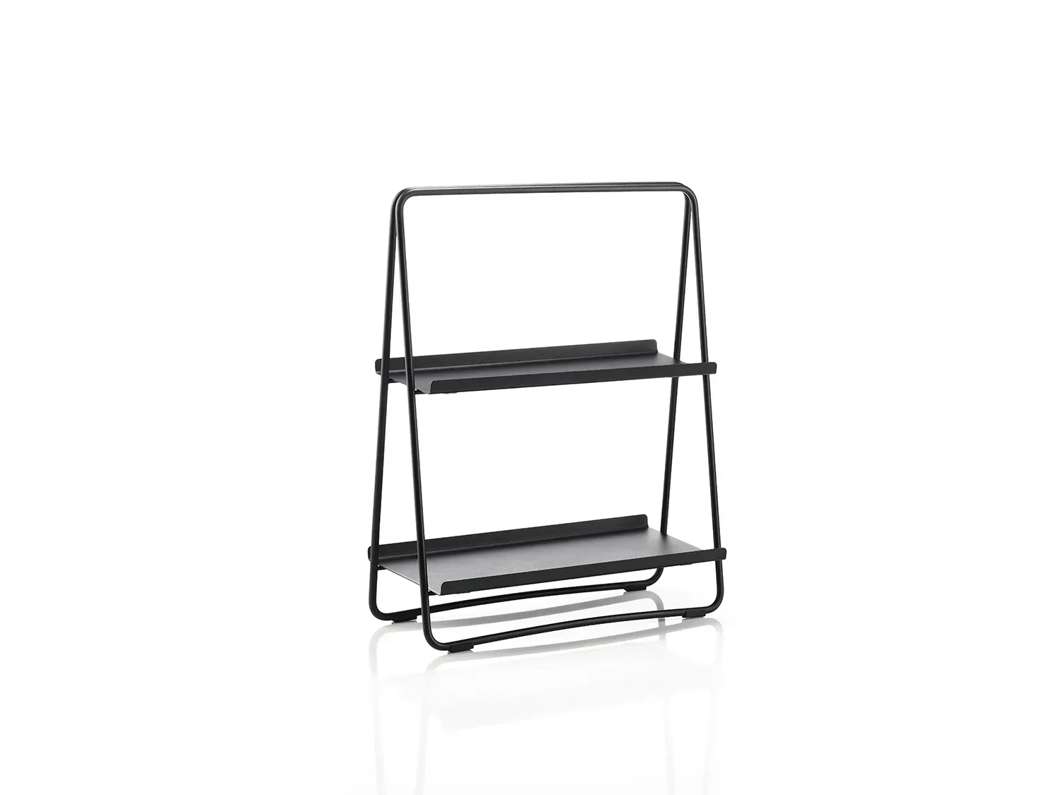 Illustration numéro 2 du produit Etagère 2 plateaux en fer noir