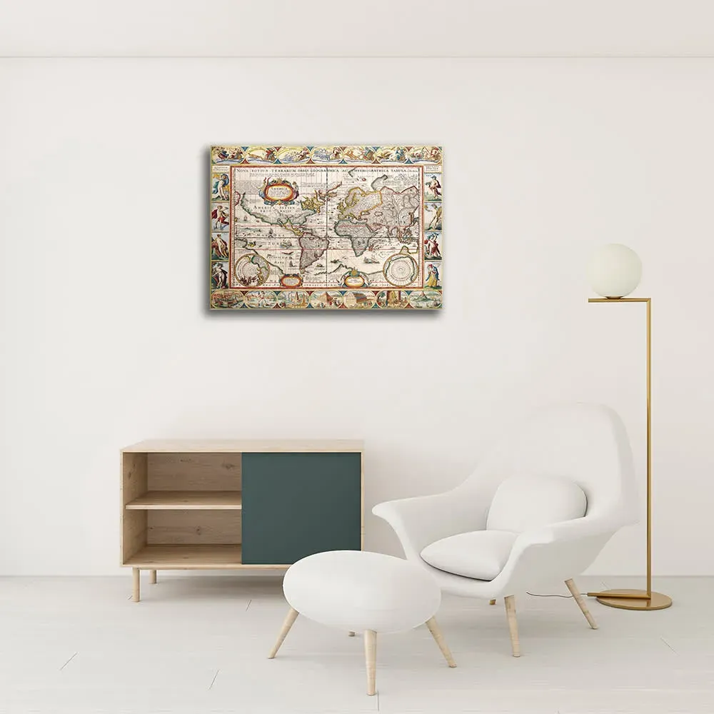 Illustration numéro 2 du produit Tableau cartographie ancienne carte No. 31 80x100cm