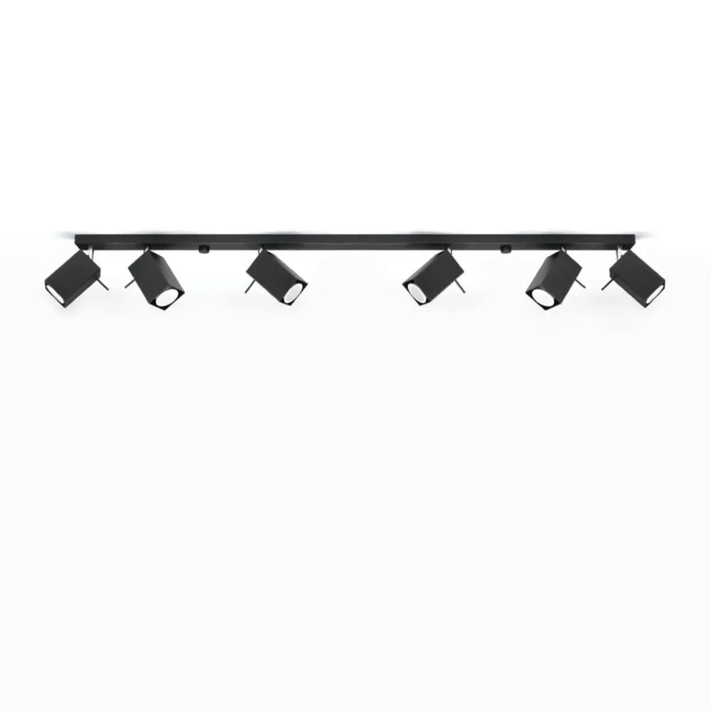 Illustration numéro 2 du produit Plafonnier acier noir H 16 cm