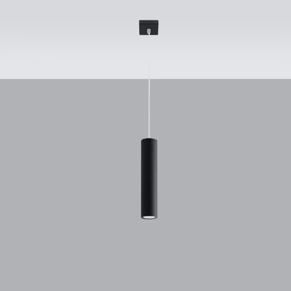 Illustration numéro 2 du produit Lampe suspendue acier noir H 100 cm