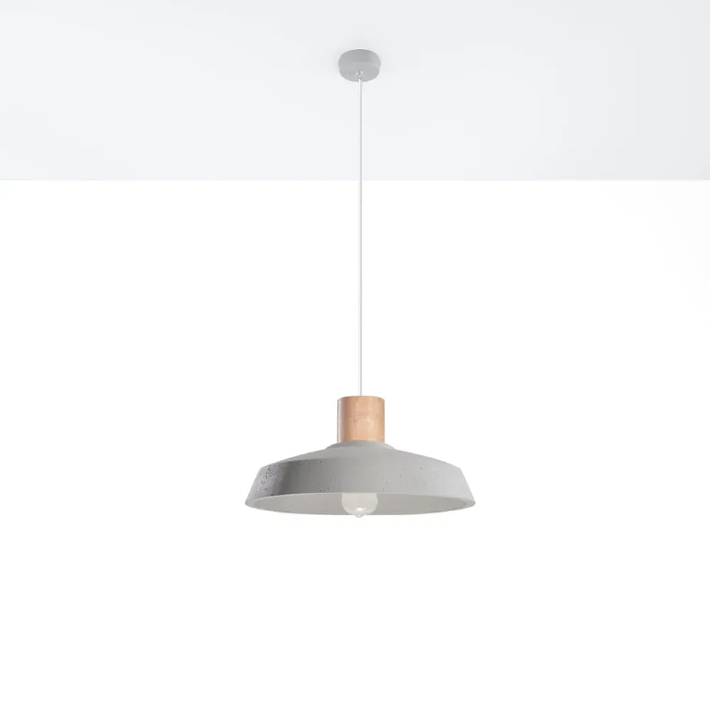 Illustration numéro 2 du produit Lampe suspendue grise H 115