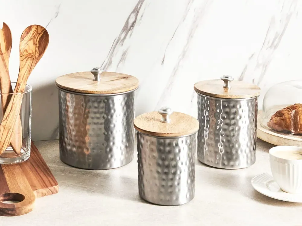 Illustration numéro 2 du produit Conteneur métal argenté