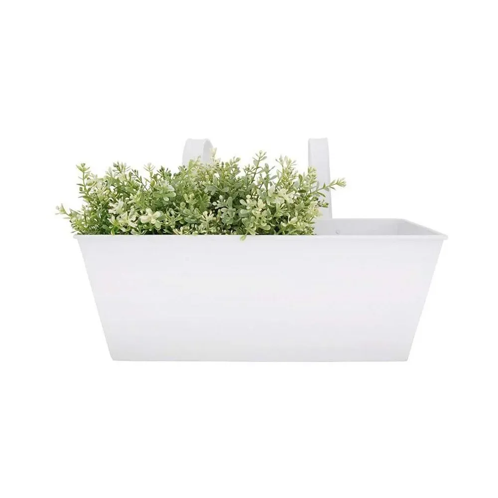 Illustration numéro 2 du produit Jardinière blanche zinc