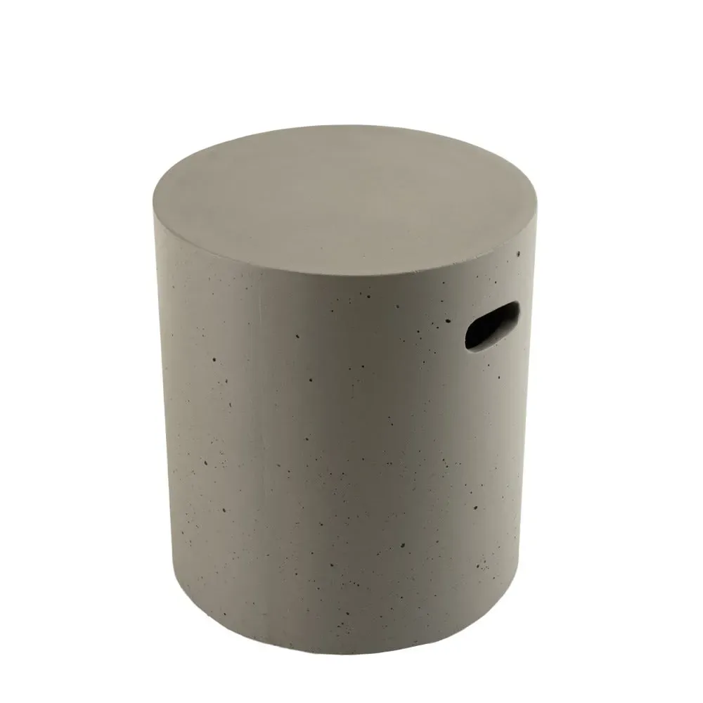 Illustration numéro 2 du produit Table d'appoint de jardin ronde en béton D40 cm