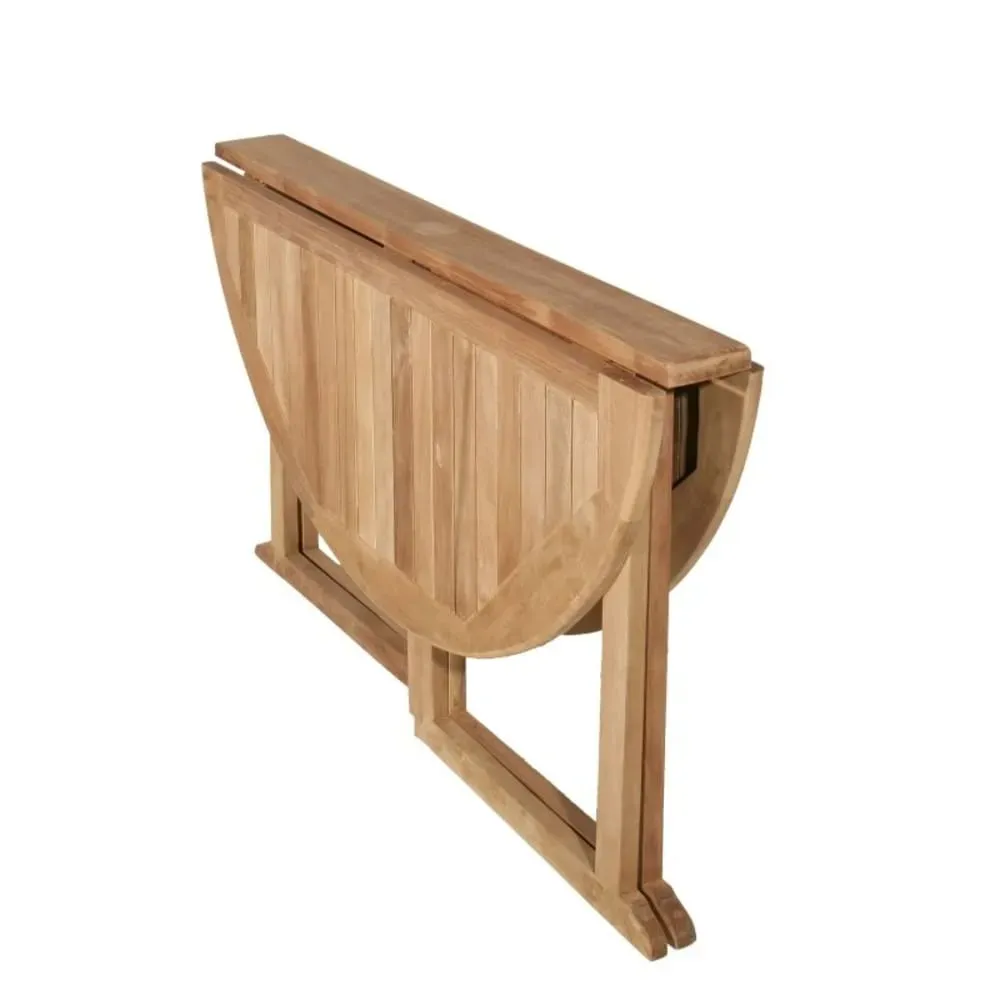Illustration numéro 2 du produit Table de jardin pliante 4/5 personnes en bois teck