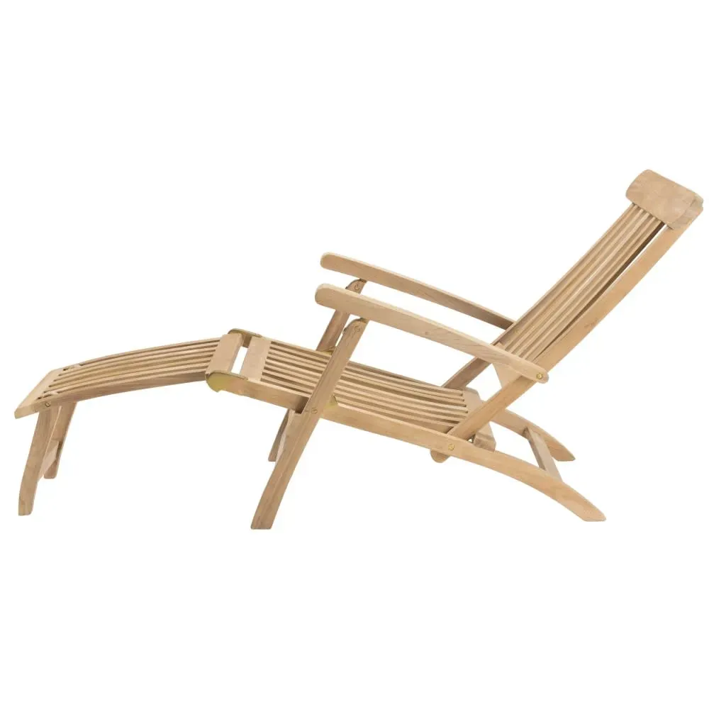 Illustration numéro 2 du produit Chaise longue de jardin en teck